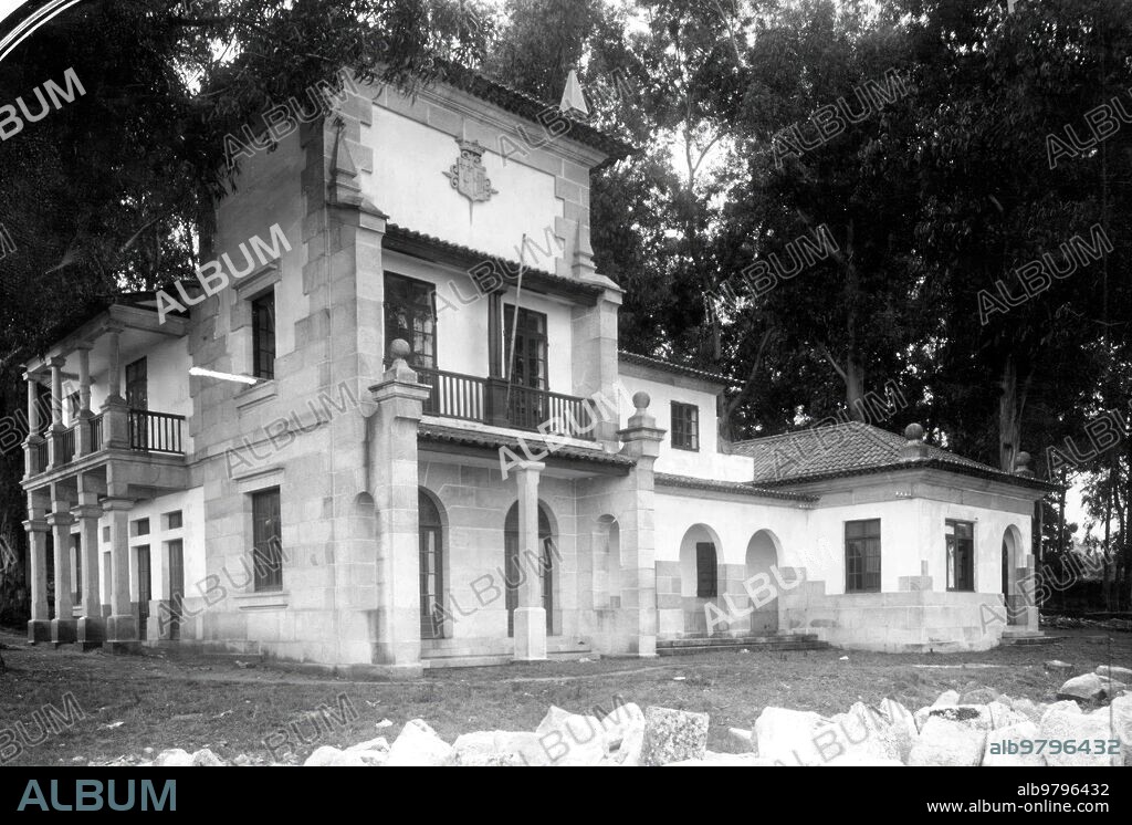 September 1934. Fisherman's House Donated by the Marquis of Valtierra, in the city of Vigo.