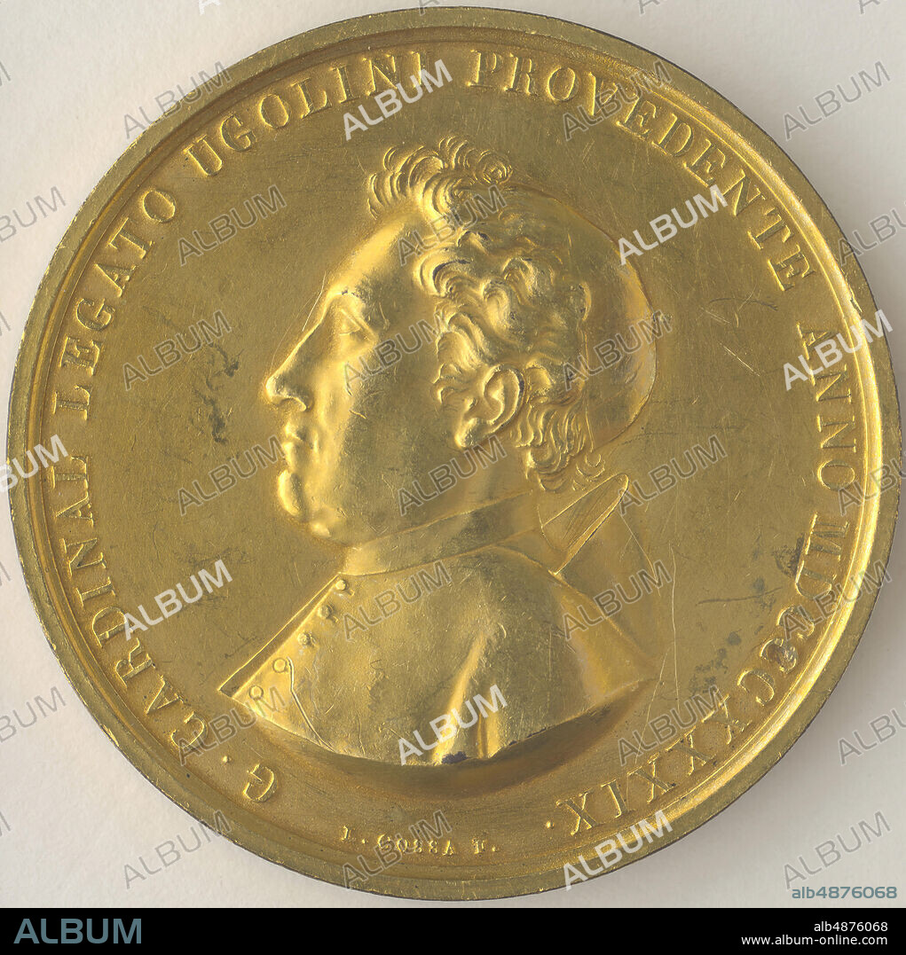 Luigi Cossa, Guiseppe Ugolini, 1839, gilding, bronze, 2 1/16 in. (5.2 cm.).