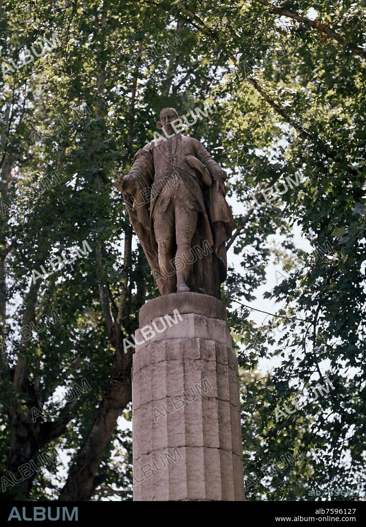 SANTIAGO BAGLIETTO. MONUMENTO AL CONDE DE FLORIDABLANCA.