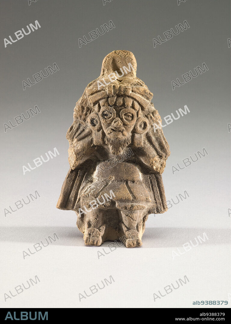Standing Figure of the Storm God, Teotihuacan, Early Classic period, 250600, c.300550, Ceramic, Made in México state, Mexico, North and Central America, Ceramics, sculpture, 4 5/16 x 2 3/4 x 1 9/16 in. (11 x 7 x 4 cm).