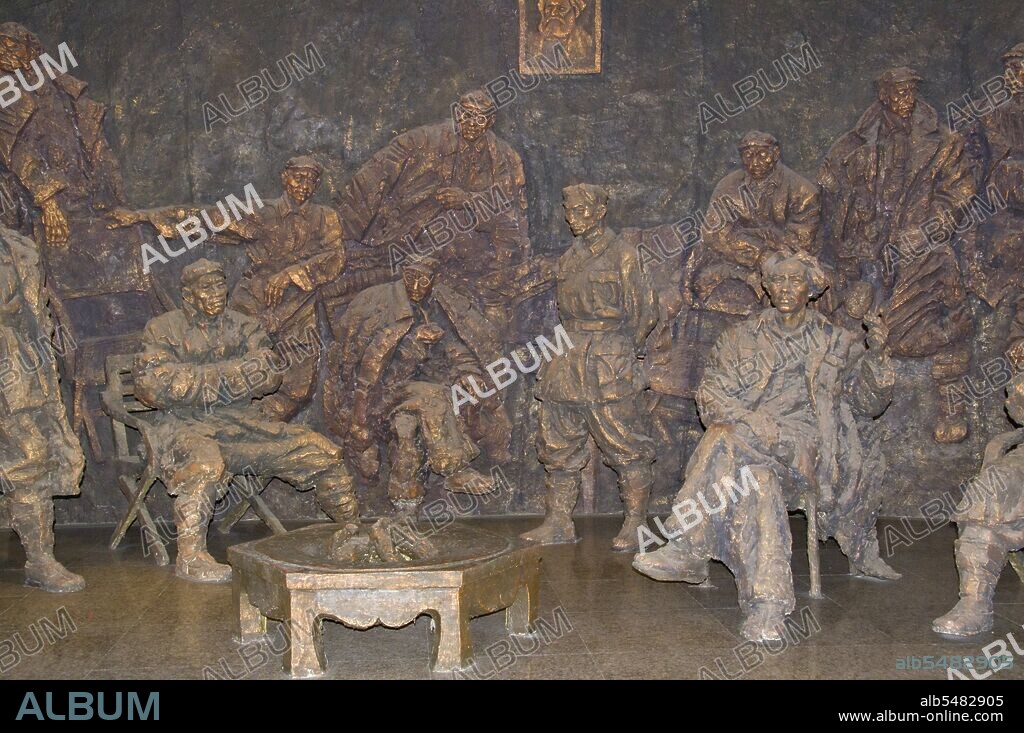 The Zunyi Conference (simplified Chinese: ????; traditional Chinese: ????; pinyin: Zunyì huìyì) was a meeting of the Communist Party of China (CPC) in January 1935 during the Long March. This meeting involved a power struggle between the leadership of Bo Gu and Otto Braun and the opposition led by Mao Zedong. The result was that Mao left the meeting in position to take over military command and become the leader of the Communist Party. The conference was completely unacknowledged until the 1950s and still no detailed descriptions were available until the fiftieth anniversary in 1985.