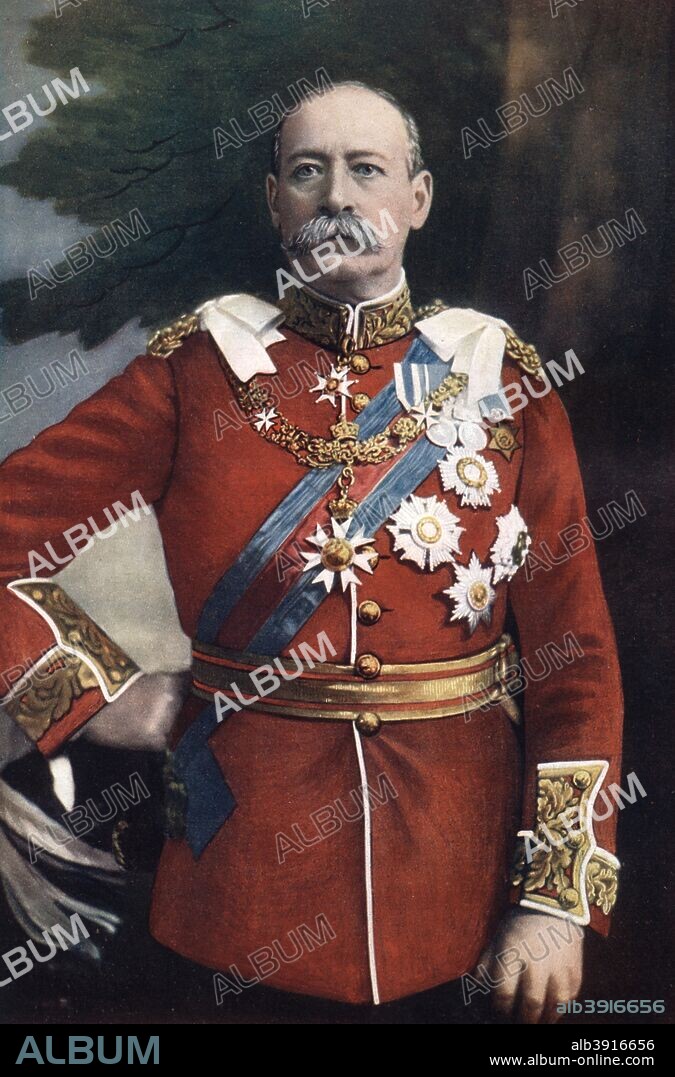 General Sir Francis Wallace Grenfell, British soldier, 1902. Grenfell (1841-1925) served as Governor of Malta from 1899-1903 and was promoted to Field Marshal in 1908. Portrait from Celebrities of the Army, published by George Newnes, (London, 1902).