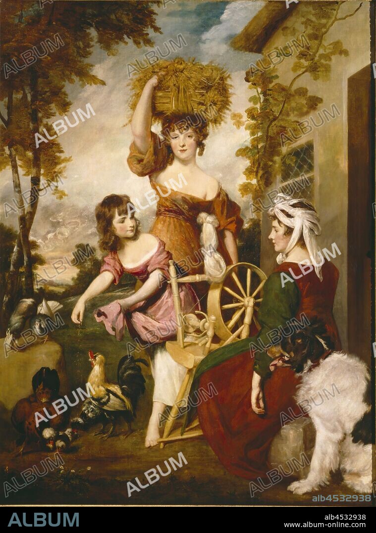 Joshua Reynolds, English, 1723-1792, The Cottagers, 1788, oil on canvas, Unframed: 95 × 71 inches (241.3 × 180.3 cm).