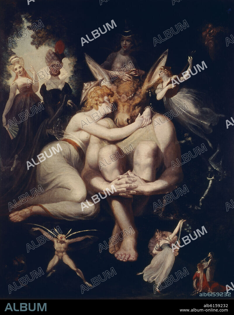 HENRY FUSELI O JOHANN FÜSSLI (1741-1825). EL DESPERTAR DE TITANIA - 1793/4 - O/L- 169x135 CM.