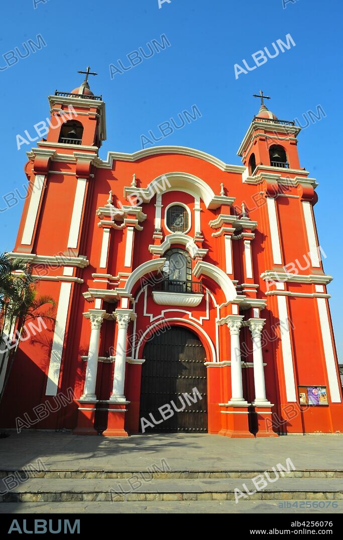 Chapel St. Rose of Lima, (Spanish Santa Rosa de Lima), Peru. St. Rose of Lima (born April 20/30, 1586, Lima, Viceroyalty of Peru [now in Peru]?died August 24, 1617, Lima) was the first person born in the Western Hemisphere to be canonized by the Roman Catholic Church. Her original name was Isabel Flores de Oliva;  she was canonized April 12, 1671; her feast day is August 23 (formerly August 30); and she's the patron saint of Peru and of all South America.