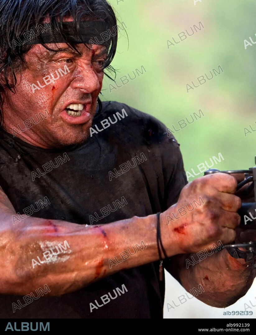 SYLVESTER STALLONE in JOHN RAMBO, 2008, directed by SYLVESTER STALLONE. Copyright MILLENNIUM FILMS.
