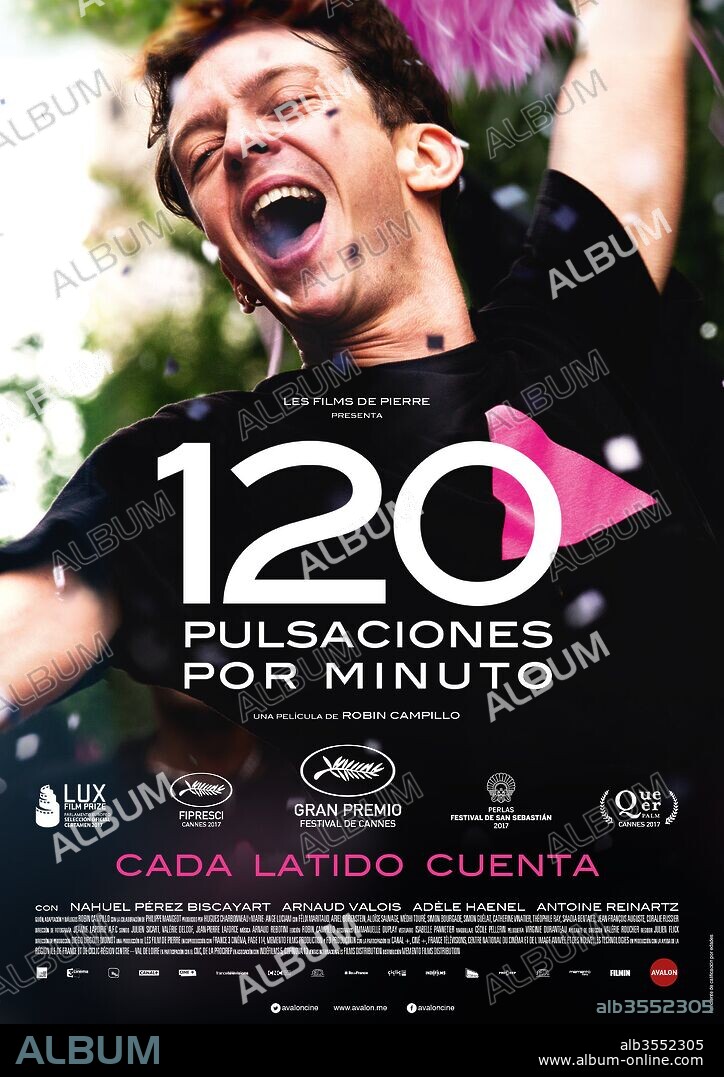 Poster of BPM, 2017 (120 BATTEMENTS PAR MINUTE), directed by ROBIN CAMPILLO. Copyright LES FILMS DE PIERRE.