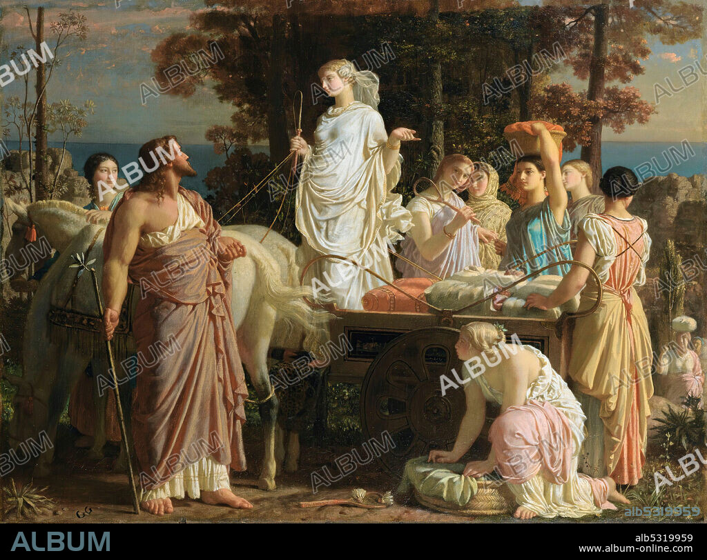 CHARLES GLEYRE. Ulysses and Nausicaa.