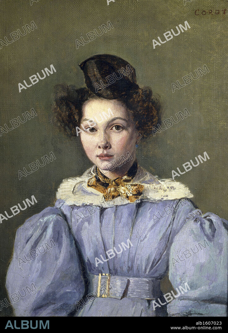 JEAN BAPTISTE CAMILLE COROT. Portrait of Marie-Louise Laure Sennegon by Jean-Baptiste-Camille Corot, 1831, (1796-1875), France, Paris, Musee du Louvre.
