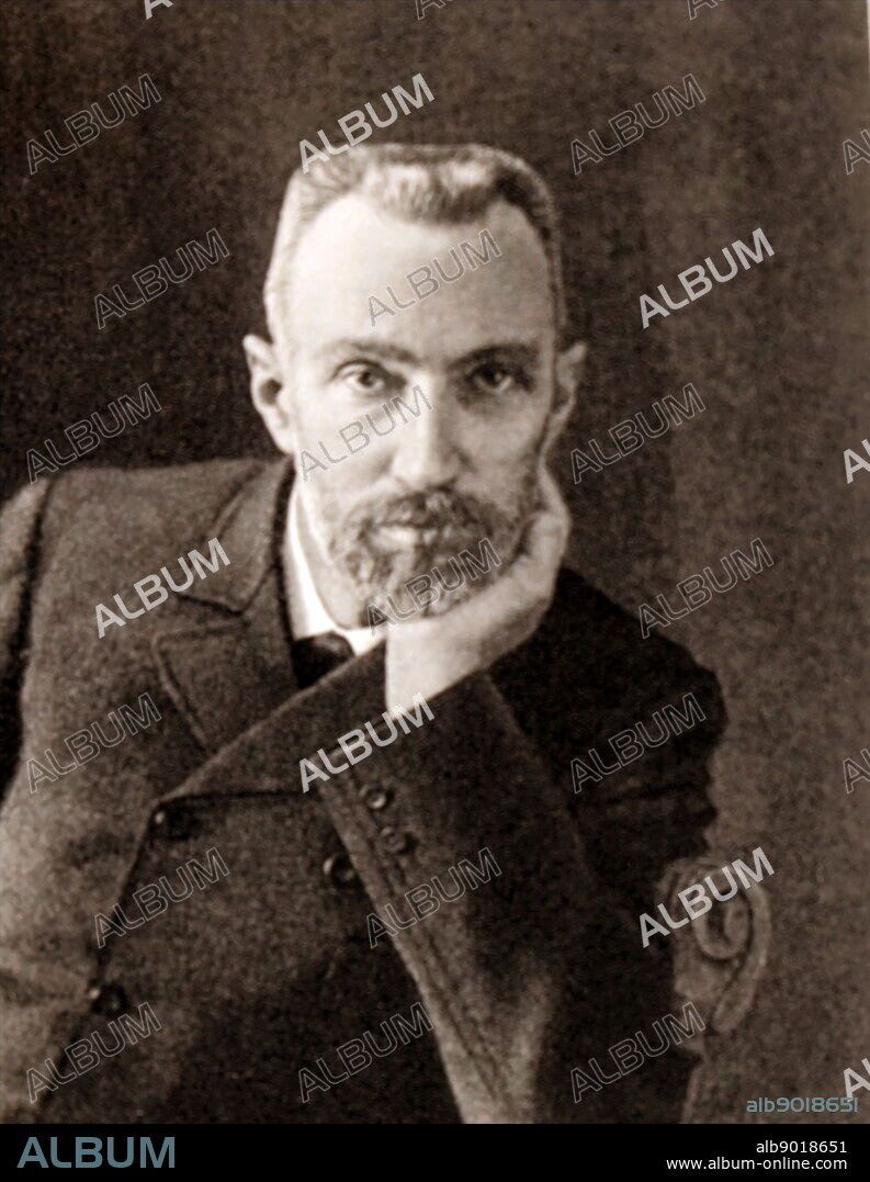 Photograph of Pierre Curie (1859-1906) a French physicist, a pioneer in crystallography, magnetism, piezoelectricity and radioactivity. Pierre was also the husband of Marie Curie. Dated 19th Century.