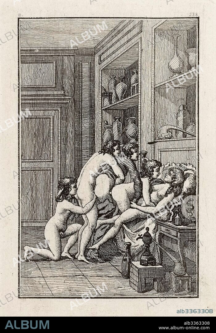 ANONYMOUS. Illustration for the novels by Marquis de Sade.