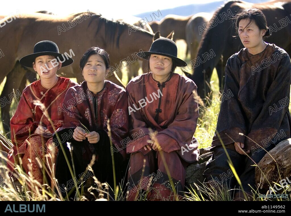 CAROLINE CHAN, JADYN WONG, OLIVIA CHENG and VALERIE TIAN in BROKEN TRAIL, 2006 (BROKEN TRAIL-TV), directed by WALTER HILL. Copyright Butcher's Run Films/Cinema Sound Design.