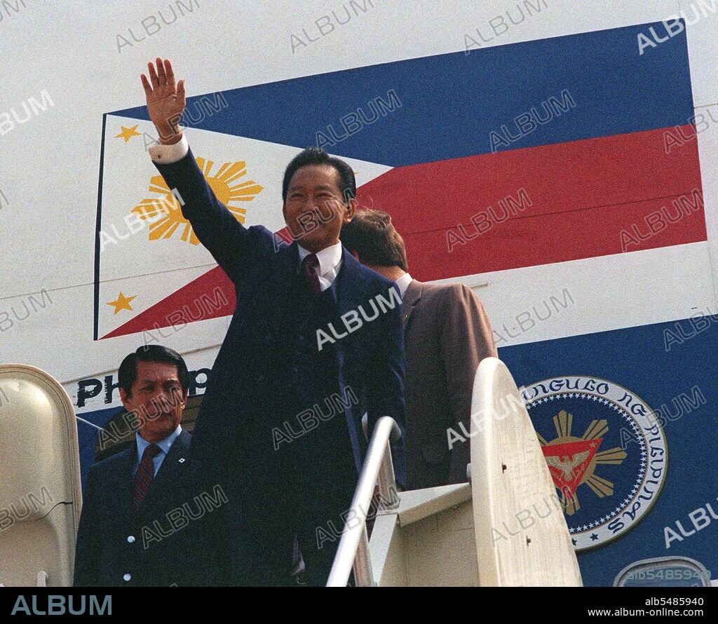 Ferdinand Emmanuel Edralin Marcos (September 11, 1917 – September 28, 1989) was the 10th President of the Philippines from 1965 to 1986. He was a lawyer, member of the Philippine House of Representatives (1949–1959) and a member of the Philippine Senate (1959–1965). He was Senate President from 1963-1965. In 1983, his government was implicated in the assassination of his primary political opponent, Benigno Aquino, Jr. The implication caused a chain of events, including a tainted presidential election that served as the catalyst for the People Power Revolution in February 1986 that led to his removal from power and eventual exile in Hawaii.