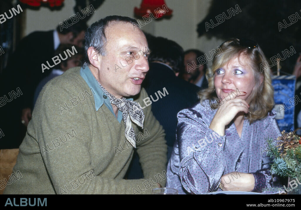 German actor and dubbing actor Norbert Gastell with his wife Karin Heym, Germany 1980s.