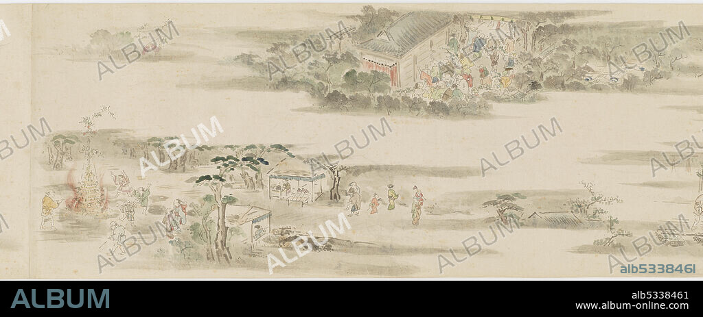 HANABUSA ITCHO. Pastimes and occupations of the twelve months, Edo period, late 17th-early 18th century.