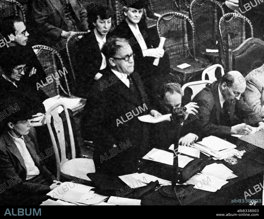 Herbert Morrison addressing the Labour Party conference. Herbert Stanley Morrison, Baron Morrison of Lambeth, CH, PC (3 January 1888 - 6 March 1965) was a British Labour politician who held a variety of senior positions in the Cabinet. During the inter-war period, he was Minister of Transport during the 1929-1931 Labour Government, then, after losing his seat in Parliament in 1931, became Leader of the London County Council in the 1930s. Returning to the Commons in 1935, he was defeated by Clement Attlee in the Labour leadership election that year, but later acted as Home Secretary in the wartime coalition.