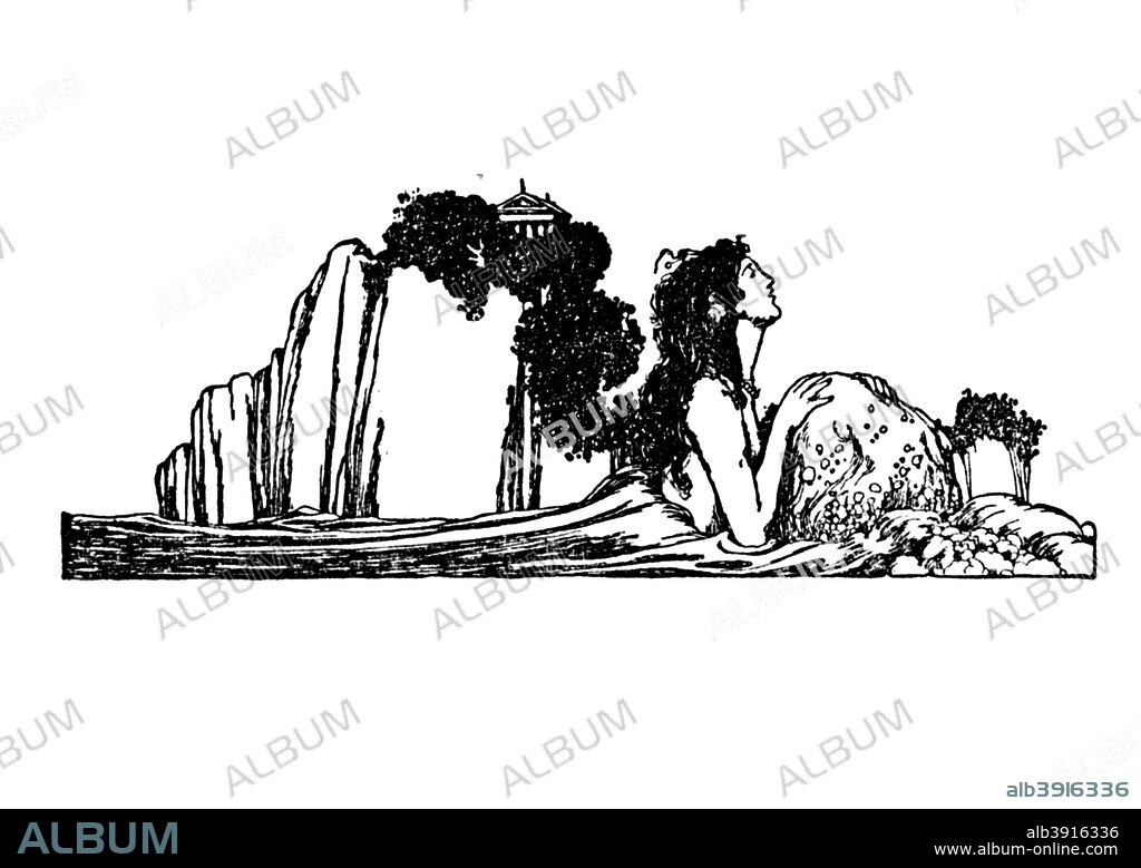 Hans christian andersen illustration hi-res stock photography and