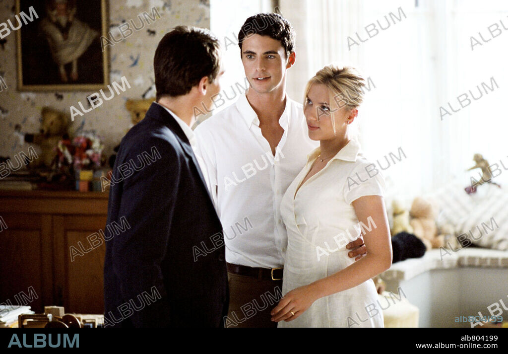 JONATHAN RHYS MEYERS, MATTHEW GOODE and SCARLETT JOHANSSON in MATCH POINT, 2005, directed by WOODY ALLEN. Copyright BBC FILMS / COOTE, CLIVE.
