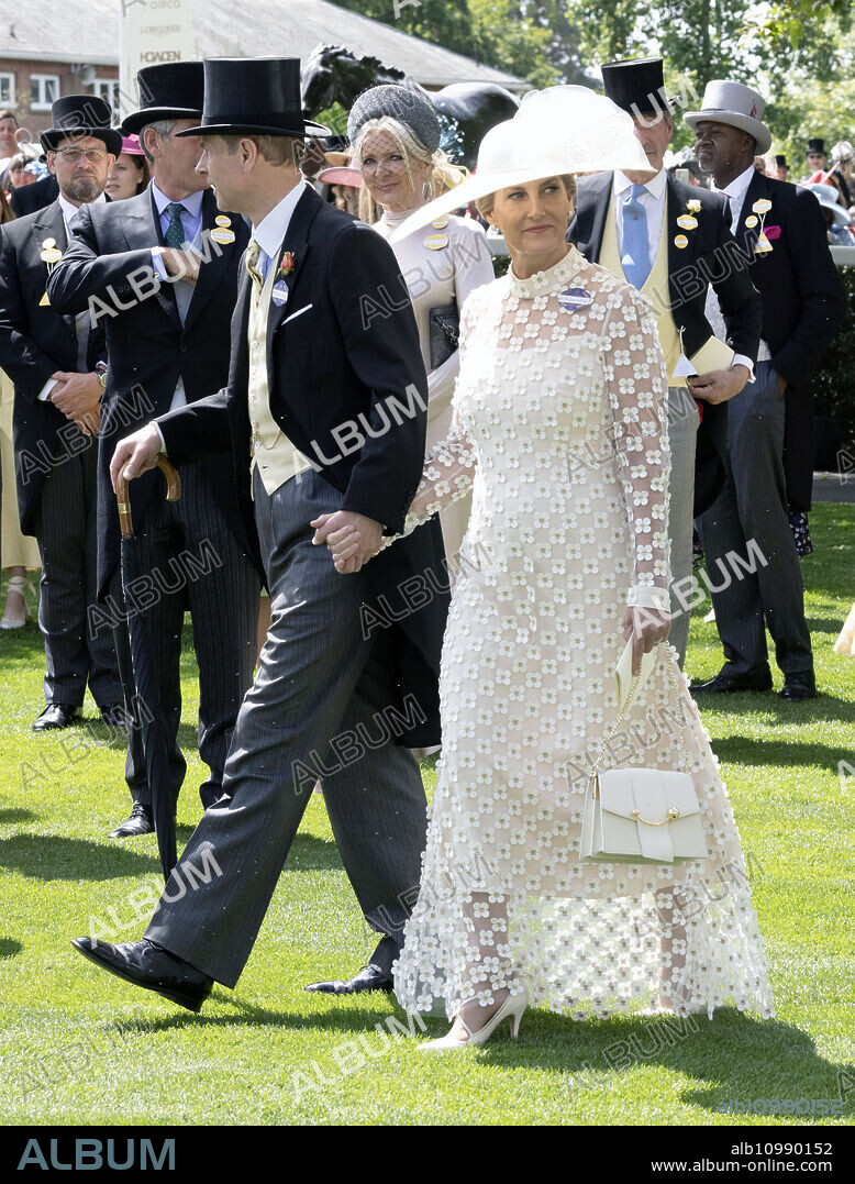 Duchess Sophie and Eduardo de Wessex. June 19, 2024, Ascot, United Kingdom: Prince Edward and Sophie, the Duke and Duchess of Edinburgh, on the second day of Royal Ascot, United Kingdom. (Credit Image: © i-Images via ZUMA Press).