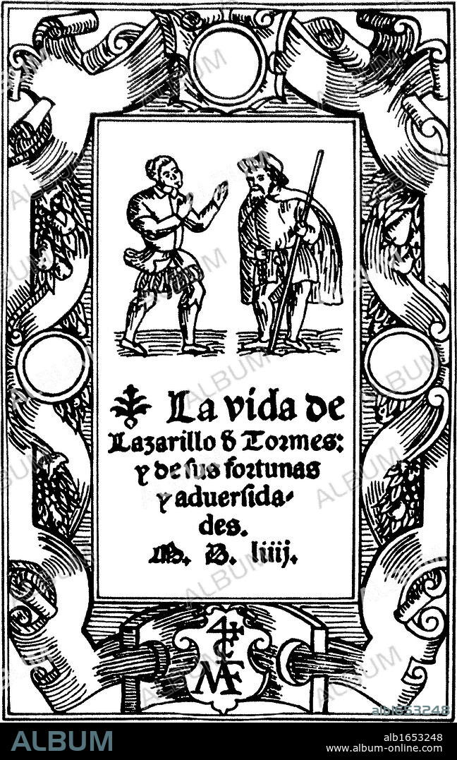 The Life of Lazarillo de Tormes and of His Fortunes and Adversities. Spanish novella, published anonymously, in 1554. At this time in Spain, there was a strong social trend towards racial and religious prejudice. These novels expose injustice while amusing the reader. Lazarillo de Tormes was included in the Index of Forbidden Books of the Spanish Inquisition.