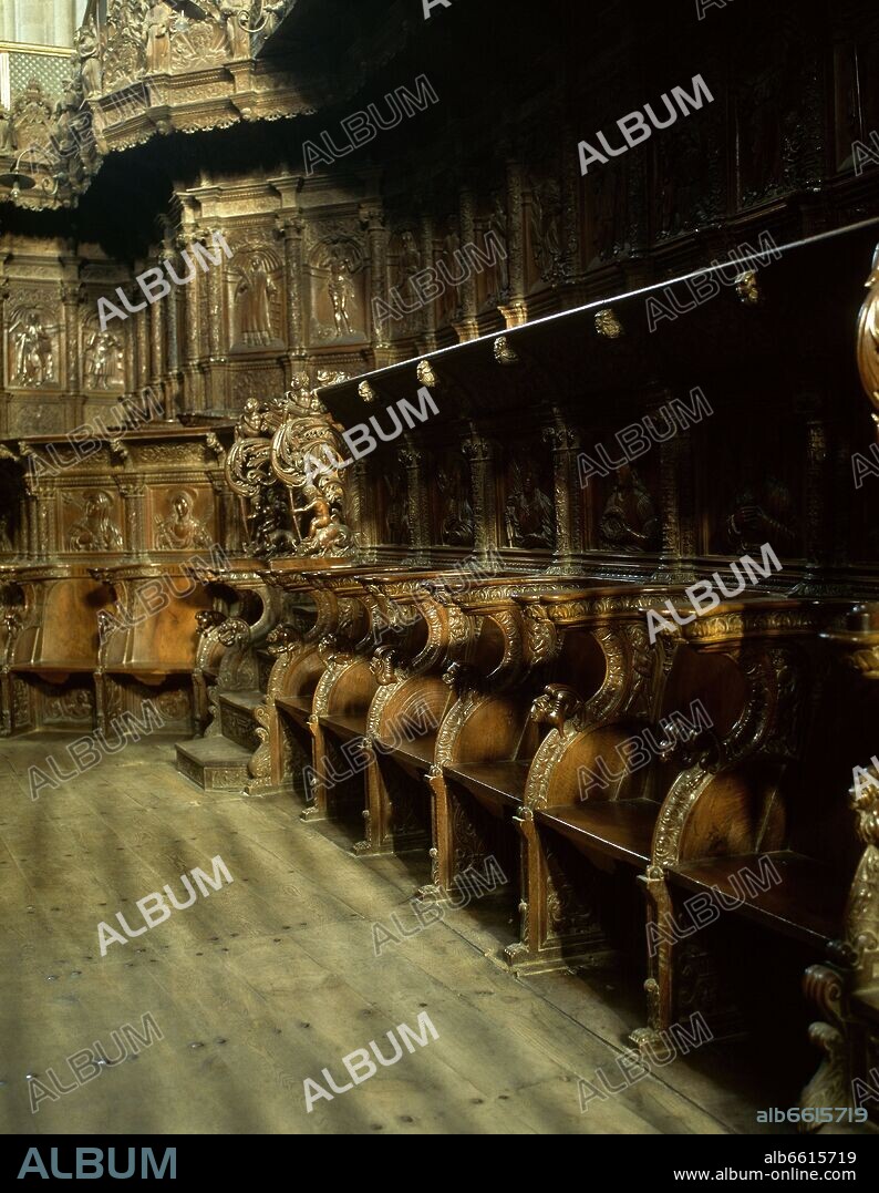 ANDRES DE NAJERA (S, XVI) RENACIMIENTO ESPAÑOL. SILLERIA DEL CORO.