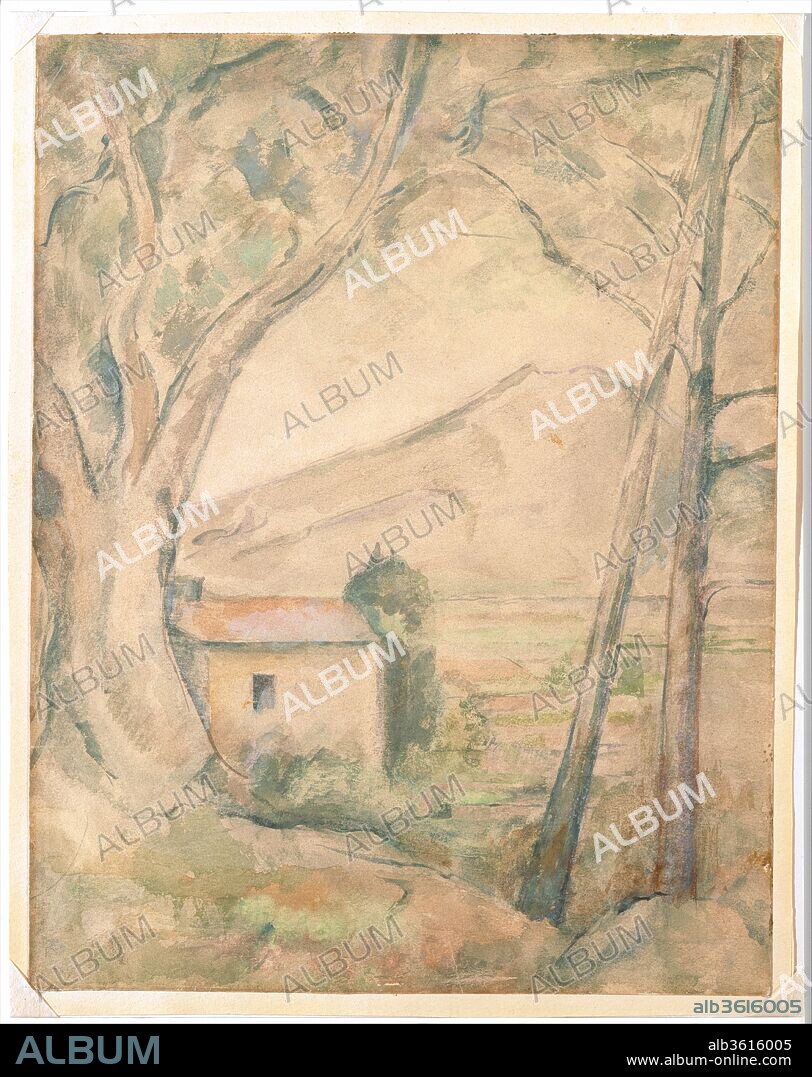 EMILE BERNARD. Mont Sainte-Victoire. Artist: Attributed to Émile Bernard (French, Lille 1868-1941 Paris). Dimensions: sheet: 12 15/16 x 10 in. (32.8 x 25.4 cm). Former Attribution: Formerly attributed to Paul Cézanne (French, Aix-en-Provence 1839-1906 Aix-en-Provence). Date: 1936.