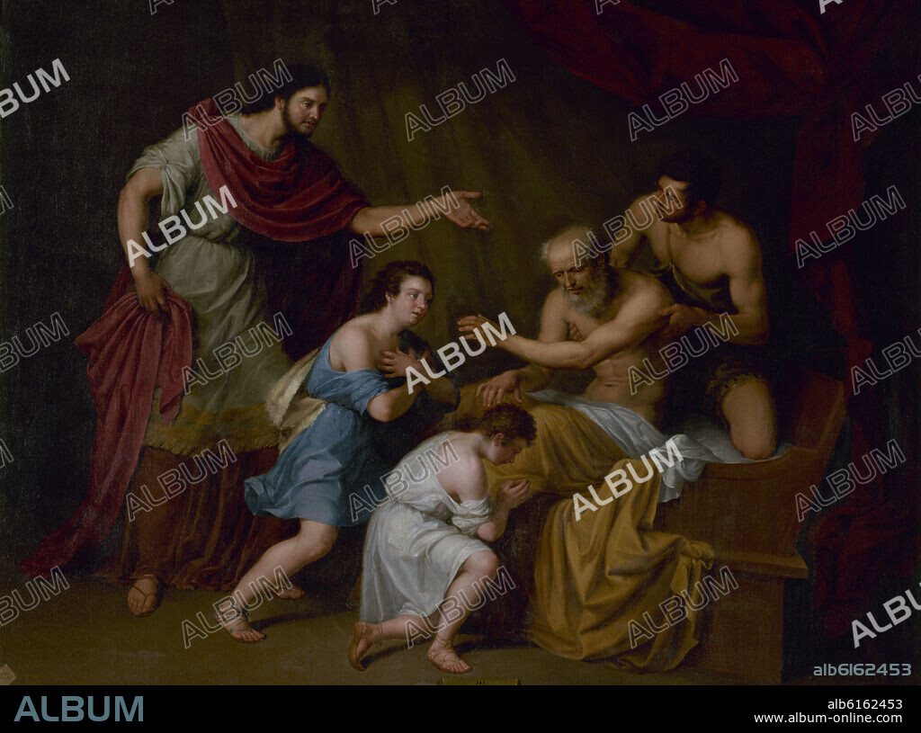 ANTONIO MARIA ESQUIVEL. JACOB BENDICE A EFRAIM Y MANASES- ROMANTICISMO ESPAÑOL S XIX.