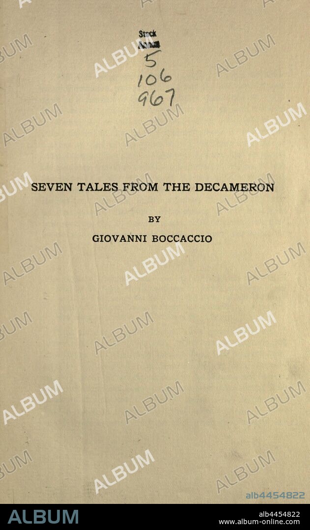 Stories and episodes omitted from household editions of Italian classics.