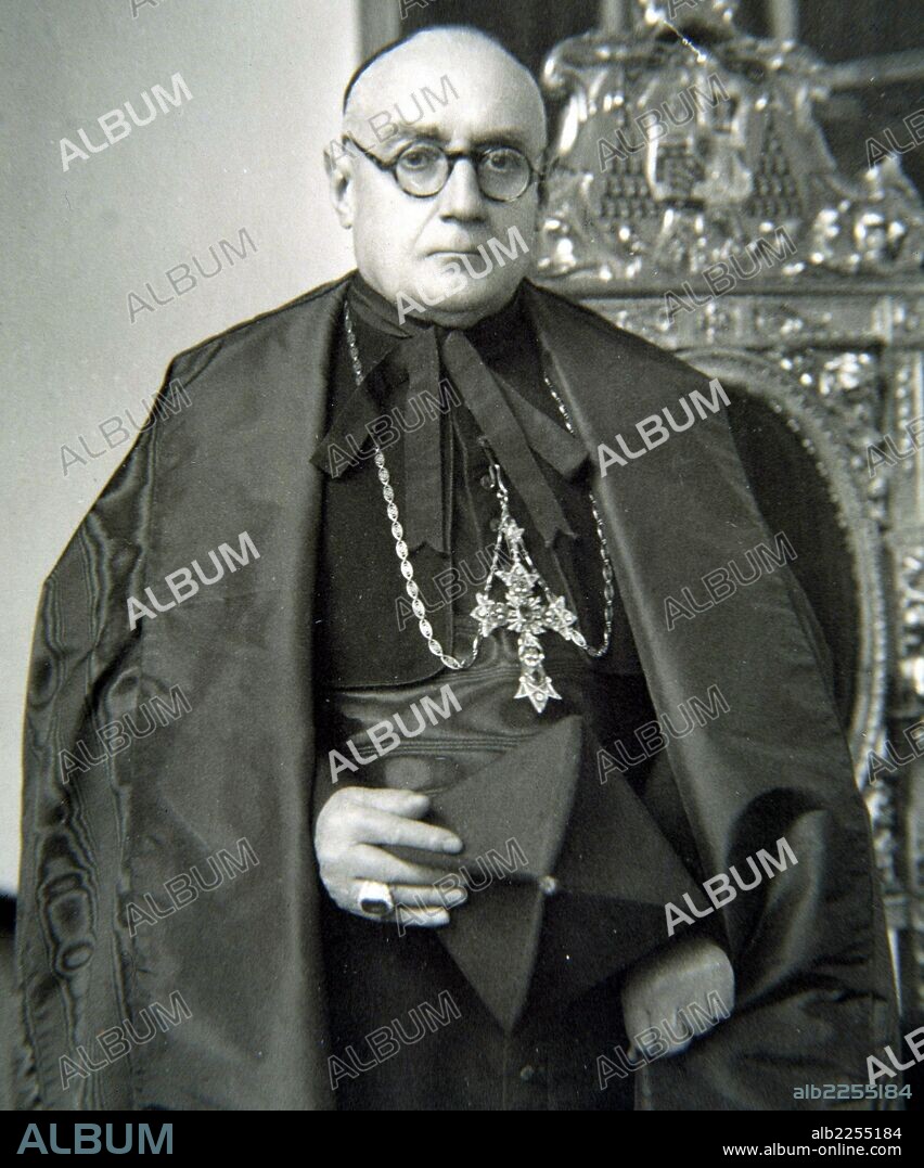 PLA Y DANIEL , ENRIQUE. CARDENAL ESPAÑOL. BARCELONA 1876 - 1968 REPRODUCCION FOTO.