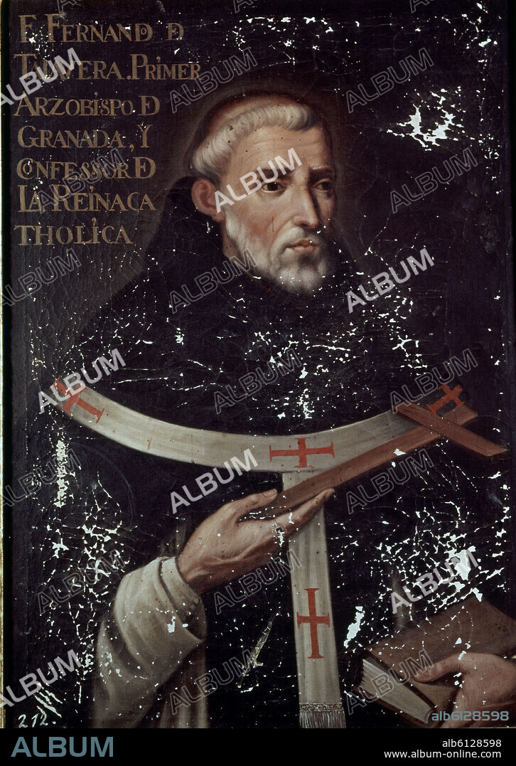 FRAY HERNANDO DE TALAVERA - ARZOBISPO DE GRANADA Y CONFESOR DE ISABEL LA CATOLICA - SIGLO XVI.