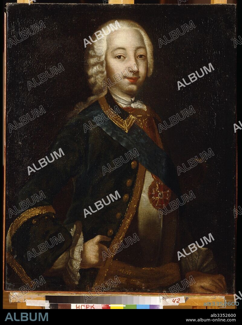 ANONYMOUS. Portrait of the Tsar Peter III of Russia (1728-1762).