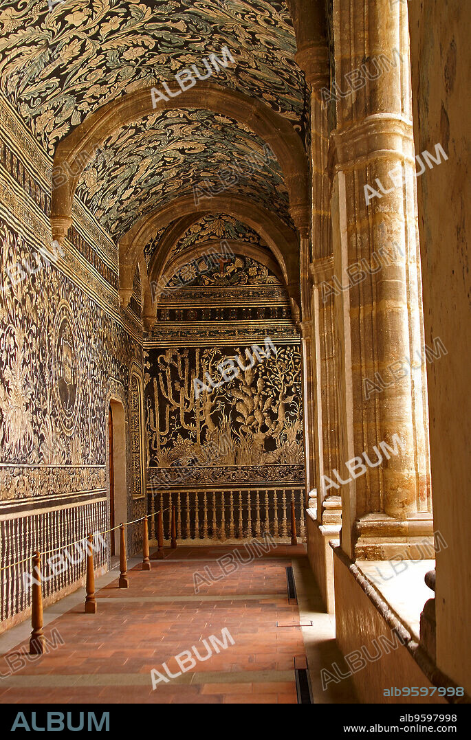 Frescos en el claustro del convento Agustino(s.XVI).Malinalco. Estado de Morelos .México.