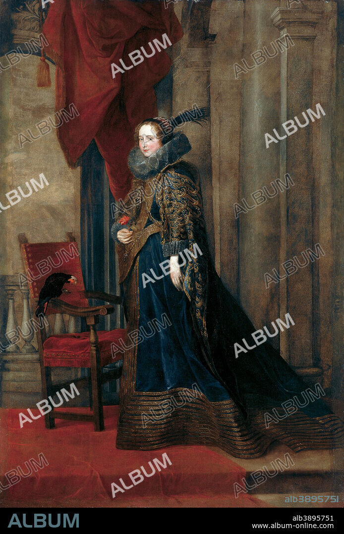 ANTHONY VAN DYCK. Paolina Adorno Brignole-Sale. Date/Period: 1627. Painting. Height: 2,860 mm (112.59 in); Width: 1,510 mm (59.44 in).