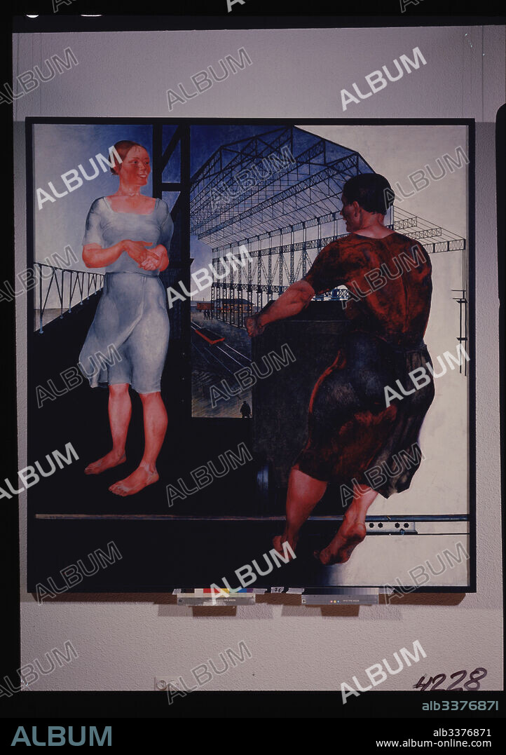 ALEXANDER ALEXANDROVICH DEINEKA. Construction of new workshops.
