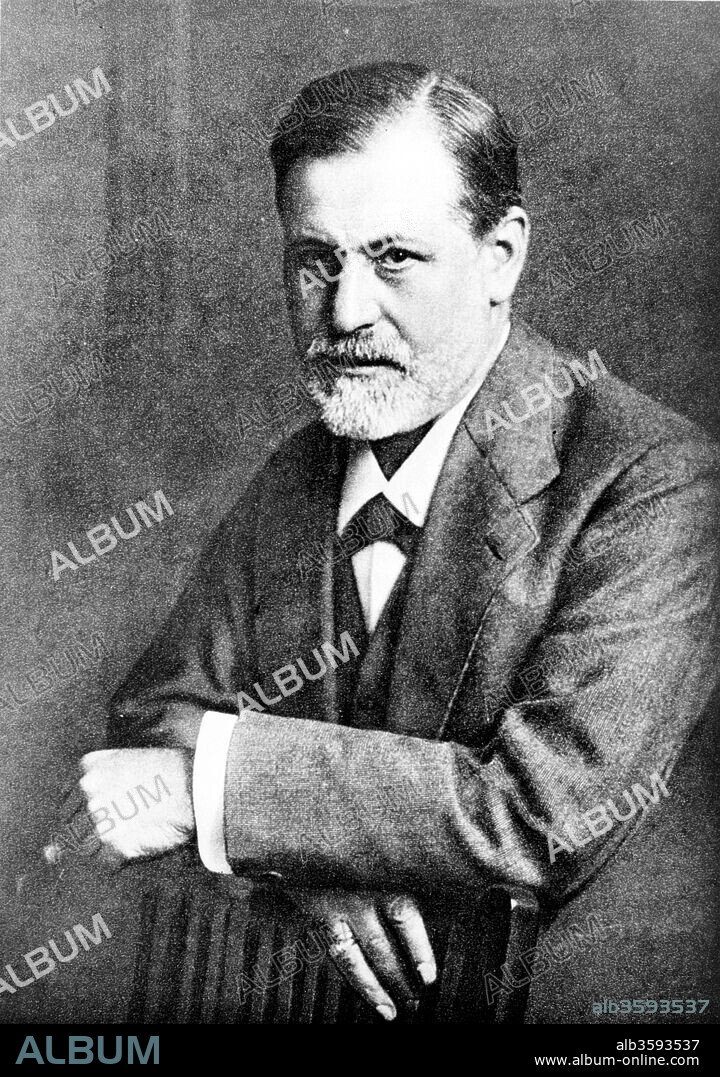 MAX HALBERSTADT. Portrait of Sigmund Freud.