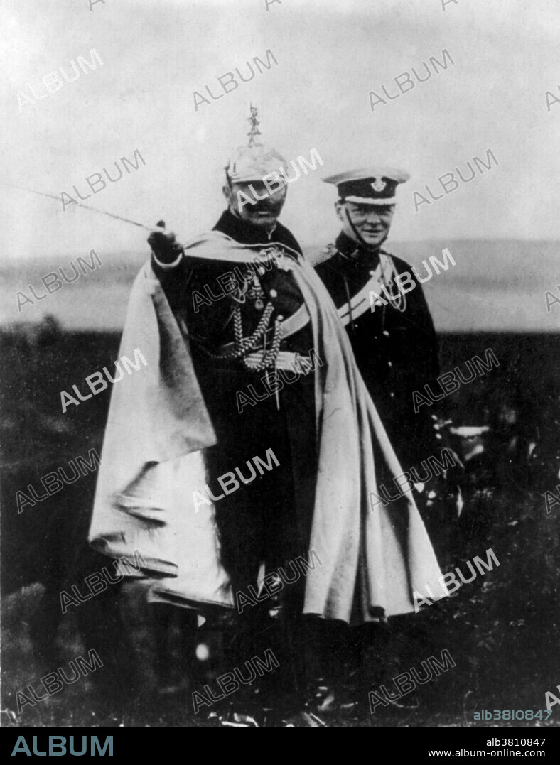 Churchill with Kaiser Wilhelm II, 1909