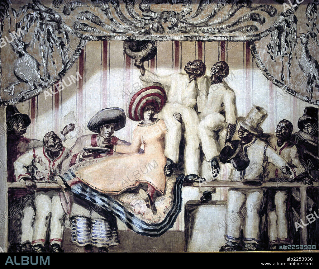 SERT , JOSE MARIA. PINTOR ESPAÑOL. 1874 - 1945. PINTURA EN EL SALON DE FIESTAS DEL PALACIO MARCH DE PALMA DE MALLORCA. COLECCION DOCTOR PUIGVERT.