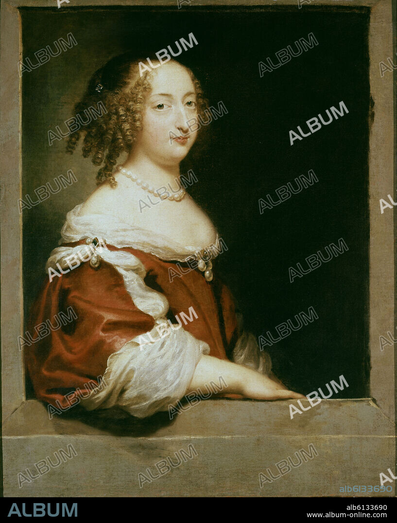 ANONIMO SIGLO XVII. CRISTINA DE SUECIA REINA - SIGLO XVII - OLEO/LIENZO - ESCUELA FLAMENCA.