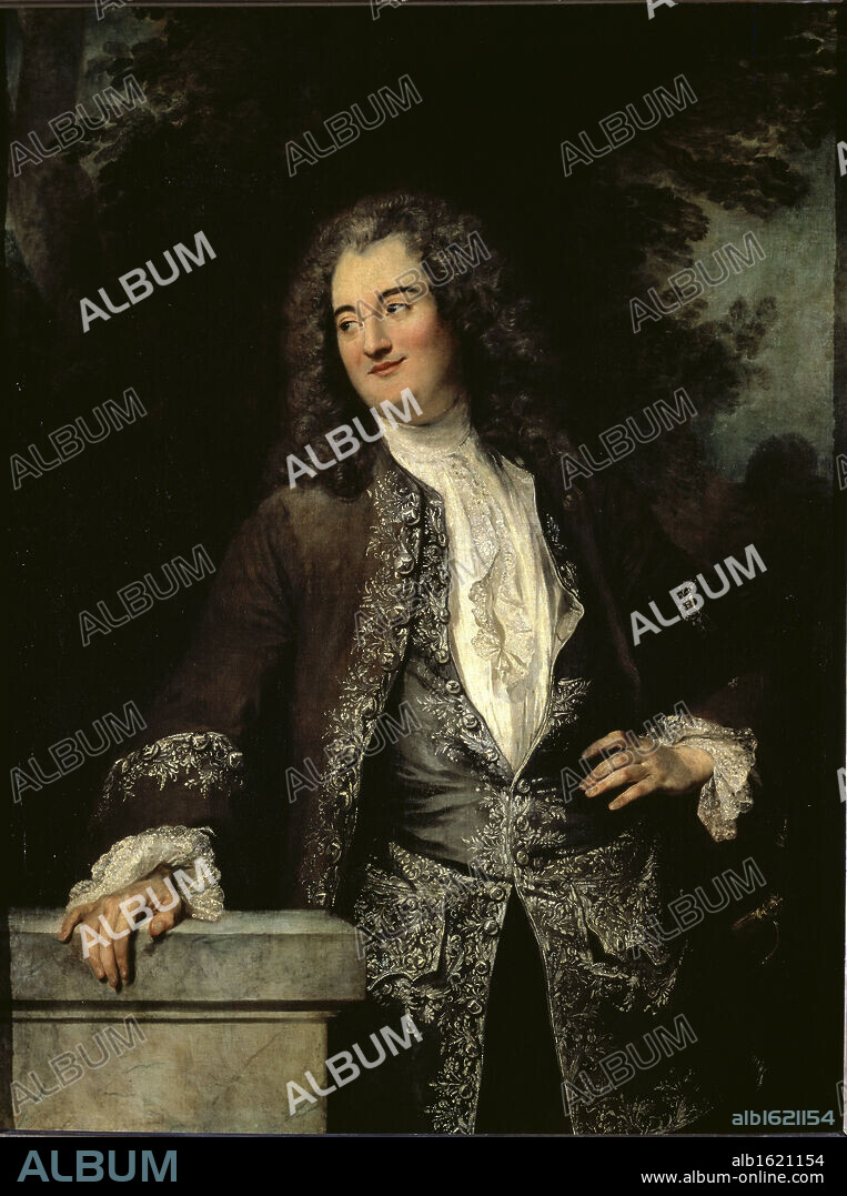 Portrait of a Gentleman   (Portrait d'un Gentilhomme)   18th C.  Jean Antoine Watteau (1684-1721/French)   Musee du Louvre, Paris.