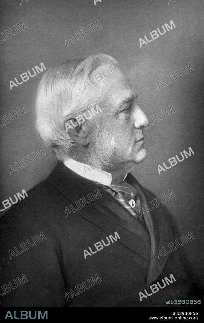 Professor Max Müller (1823-1900), German philologist and Orientalist, 1893. Friedrich Max Müller (more commonly known as Max Müller) wrote both scholarly and popular works on the subject of Indology, a discipline he introduced to the British reading public. From The Cabinet Portrait Gallery, fourth series, Cassell and Company Limited (London, Paris and Melbourne, 1893).