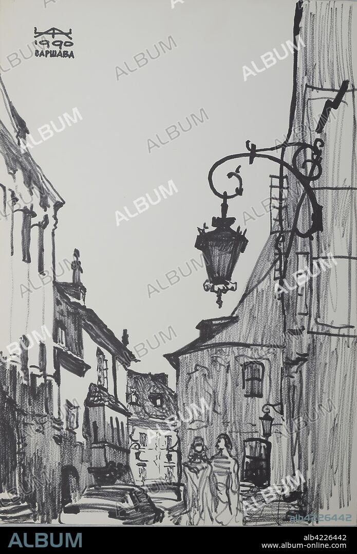 ALEXANDER ZHITOMIRSKY. 'Warsaw'. Poland, 1990. Dimensions: 55x37,5 cm.