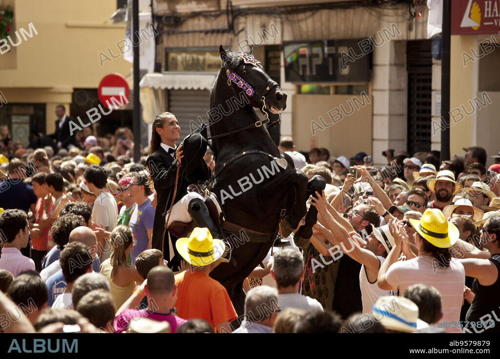 Fiestas de Gràcia. Maó.Menorca.Islas Baleares. Spain.