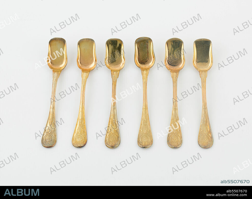 MARTIN-GUILLAUME BIENNAIS and PIERRE-BENOÎT LORILLON. Set of Berry Spoons (10), Paris, 1789/1820.