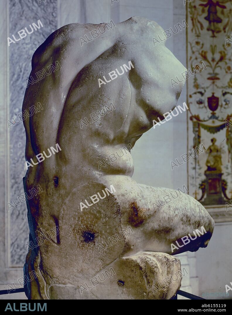APOLONIO DE ATENAS. TORSO DEL BELVEDERE - SIGLO I AC.
