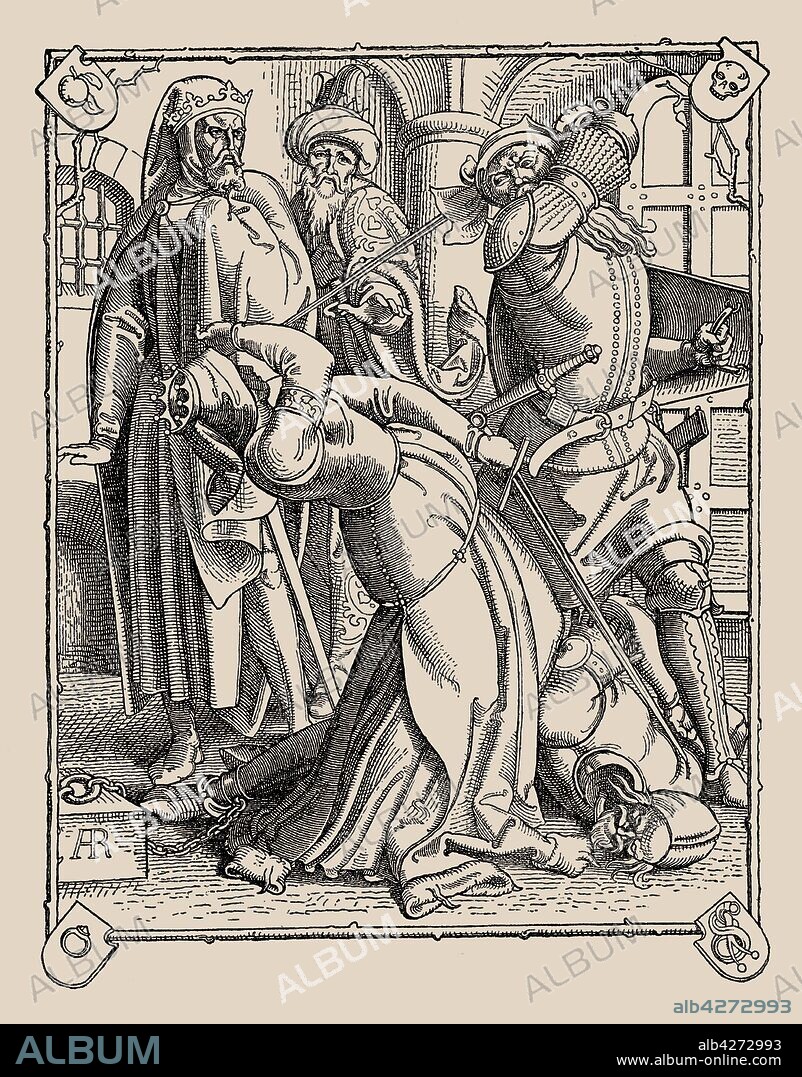 ALFRED RETHEL. Die Nibelungen. How Gunther and Hagen and Kriemhild Were Slain.