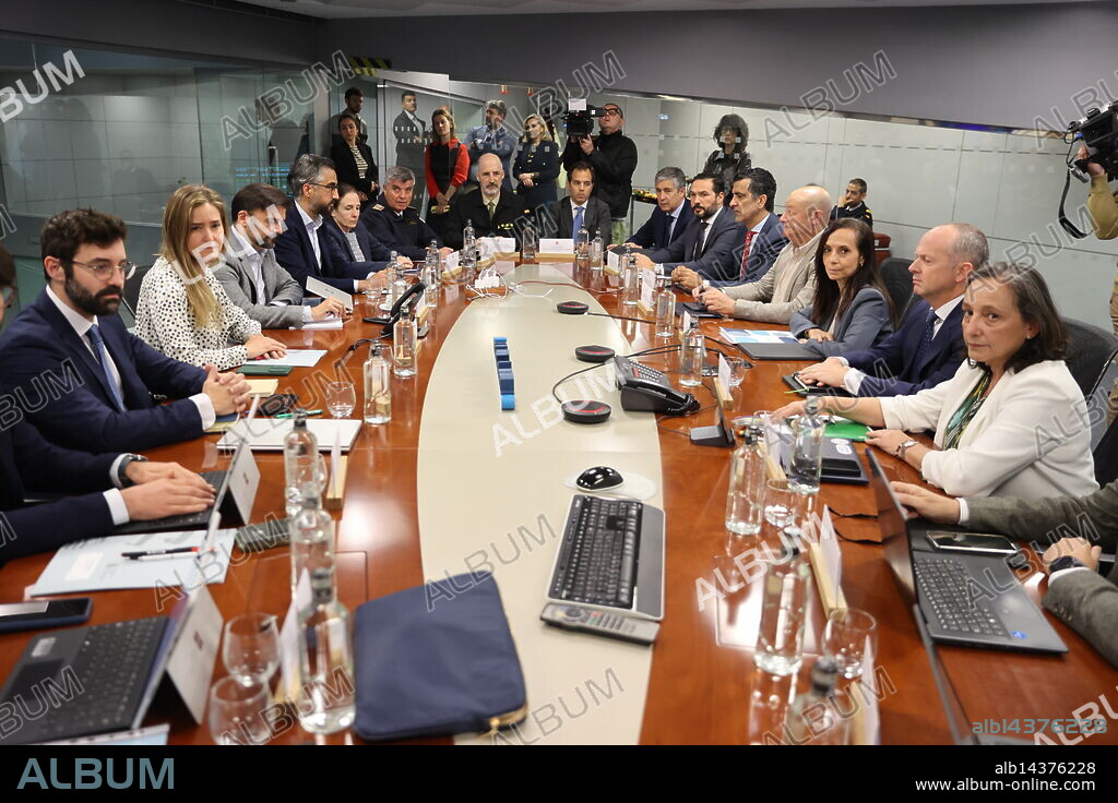 Madrid, 03/05/2025. La ministra de Transición Ecológica y vicepresidenta tercera, Sara Aagesen, preside la reunión del Comité para el análisis de la crisis eléctrica en la sede de Red Eléctrica de España (REE). Asiste la presidenta de REE, Beatriz Corredor. Foto: Jaime García. ARCHDC.