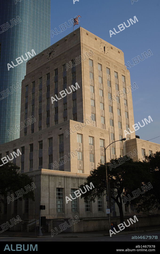 AYUNTAMIENTO DE HOUSTON. Vista exterior. Estado de Texas. Estados Unidos.