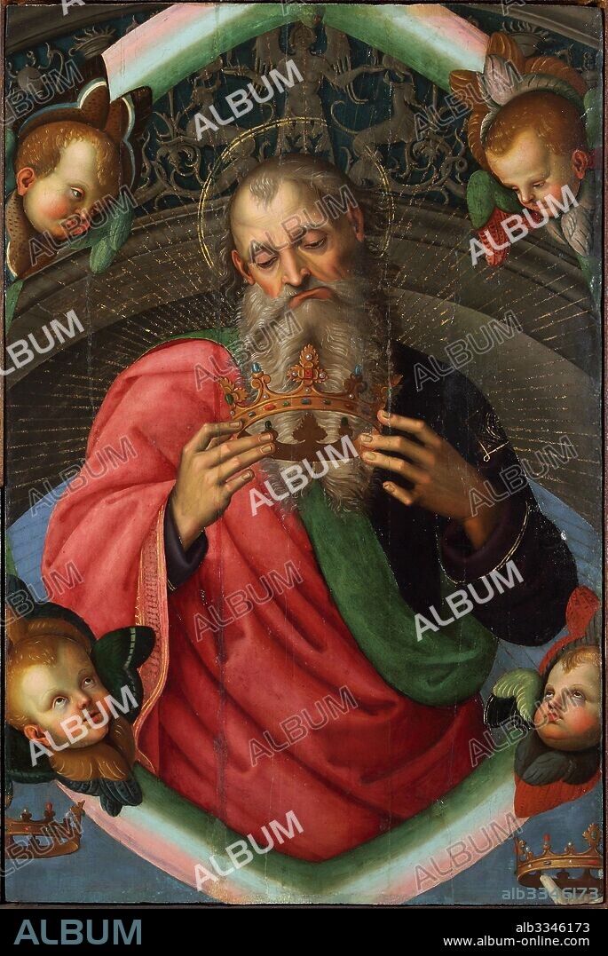RAPHAEL (RAFFAELLO SANZIO DA URBINO). God the Father (fragment of the Baronci Altarpiece).