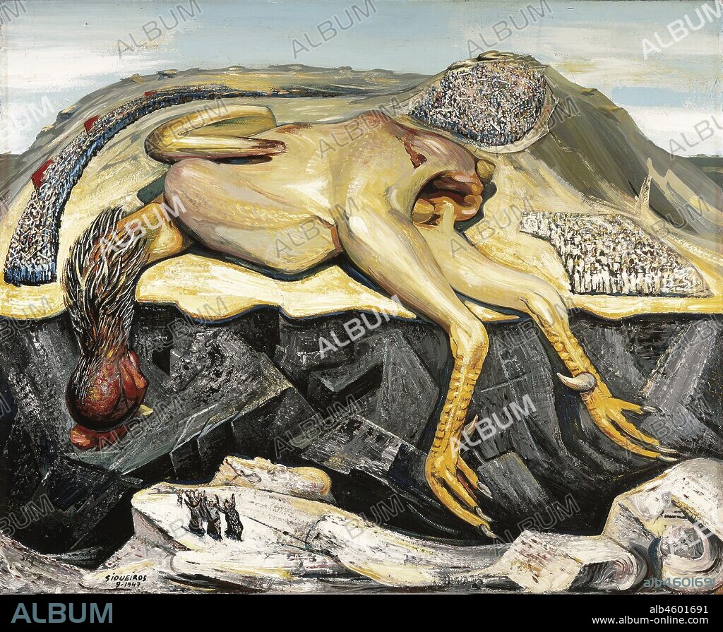 DAVID ALFARO SIQUEIROS. Muerte y funerales de Caín (Death and Funeral of Cain).