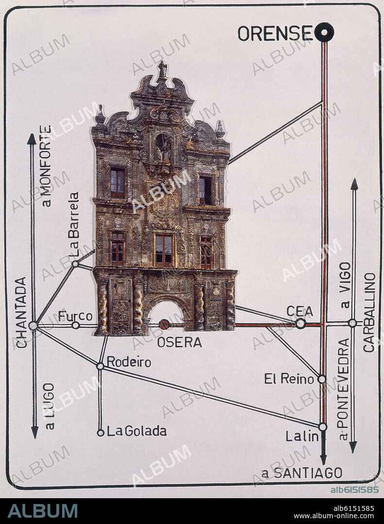 PLANO DE LA SITUACION DEL MONASTERIO.